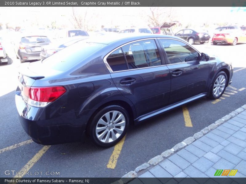 Graphite Gray Metallic / Off Black 2010 Subaru Legacy 3.6R Limited Sedan