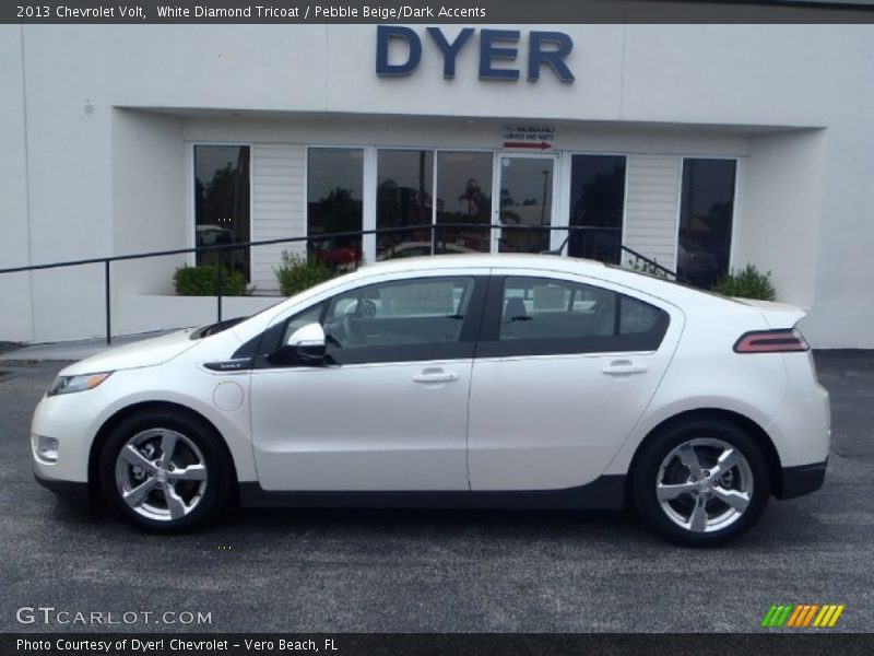 White Diamond Tricoat / Pebble Beige/Dark Accents 2013 Chevrolet Volt