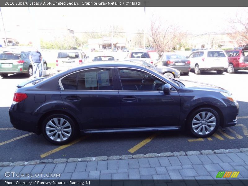 Graphite Gray Metallic / Off Black 2010 Subaru Legacy 3.6R Limited Sedan