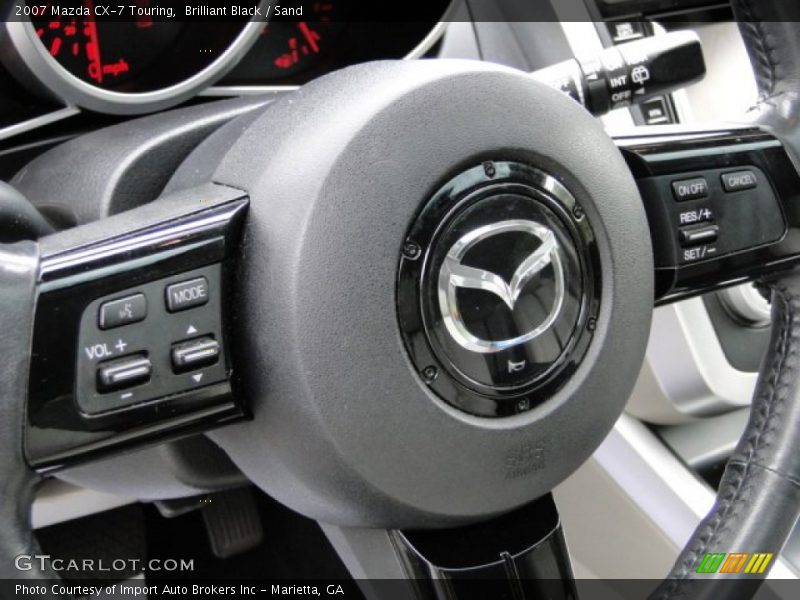 Brilliant Black / Sand 2007 Mazda CX-7 Touring