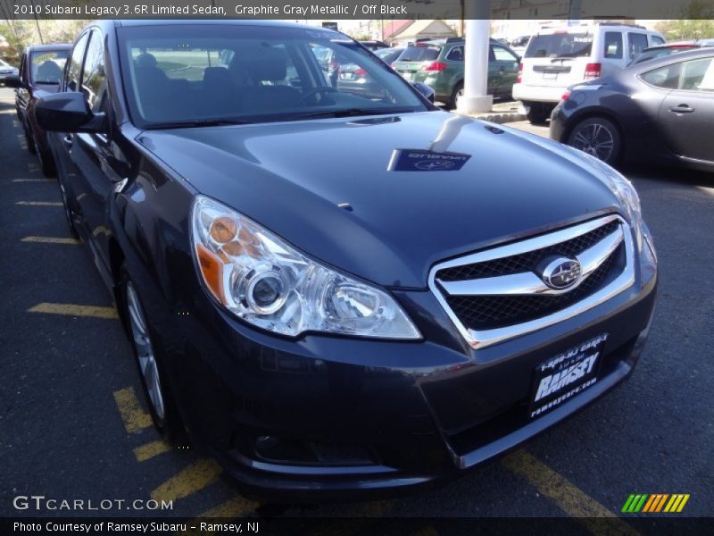 Graphite Gray Metallic / Off Black 2010 Subaru Legacy 3.6R Limited Sedan