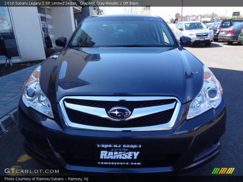 Graphite Gray Metallic / Off Black 2010 Subaru Legacy 3.6R Limited Sedan