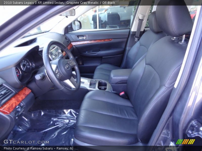 Graphite Gray Metallic / Off Black 2010 Subaru Legacy 3.6R Limited Sedan