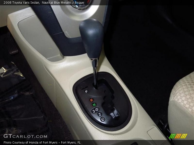 Nautical Blue Metallic / Bisque 2008 Toyota Yaris Sedan