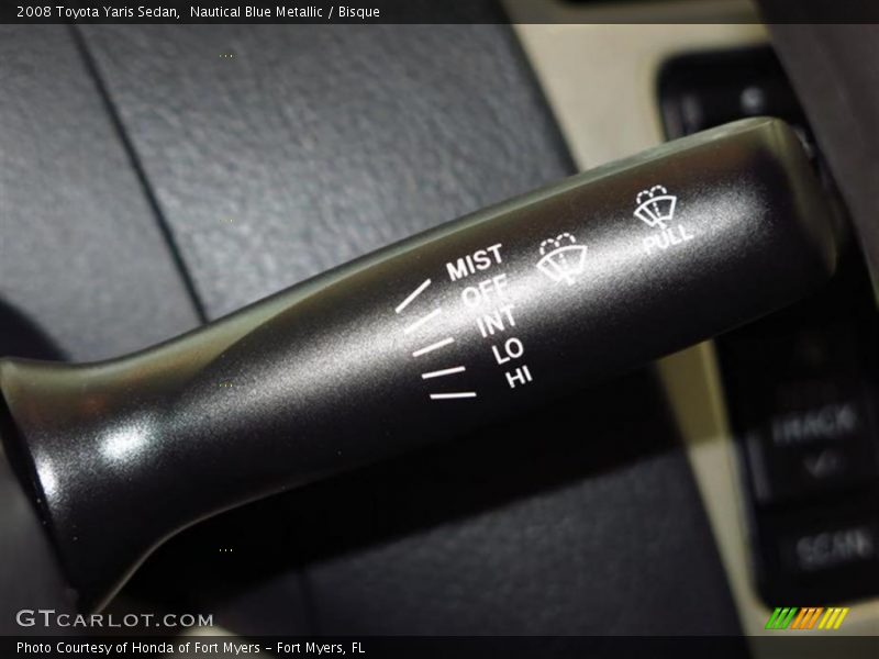 Nautical Blue Metallic / Bisque 2008 Toyota Yaris Sedan