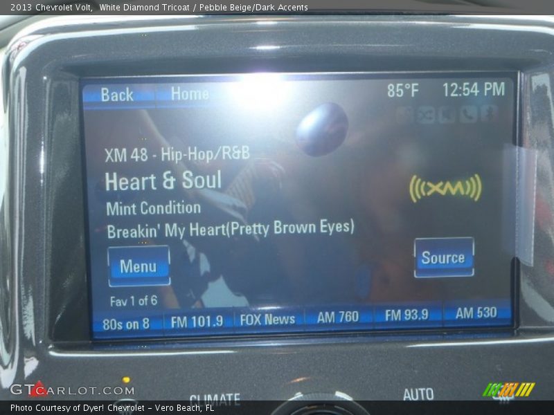 White Diamond Tricoat / Pebble Beige/Dark Accents 2013 Chevrolet Volt