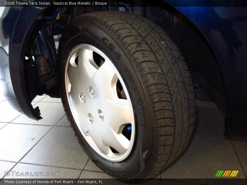 Nautical Blue Metallic / Bisque 2008 Toyota Yaris Sedan