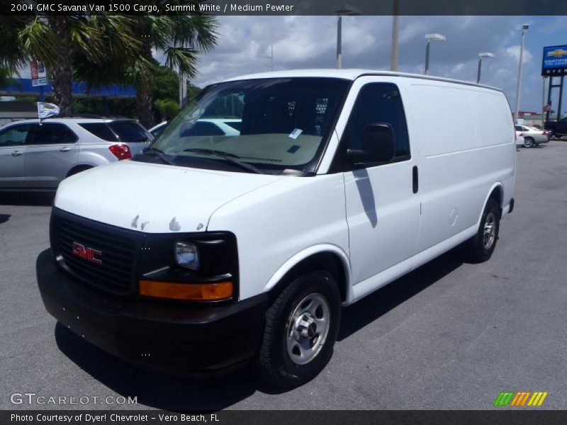 Summit White / Medium Pewter 2004 GMC Savana Van 1500 Cargo