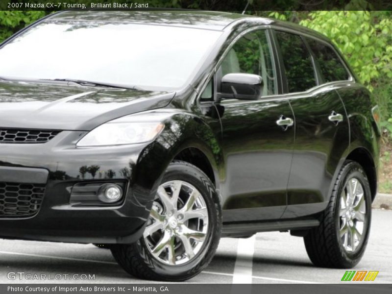 Brilliant Black / Sand 2007 Mazda CX-7 Touring