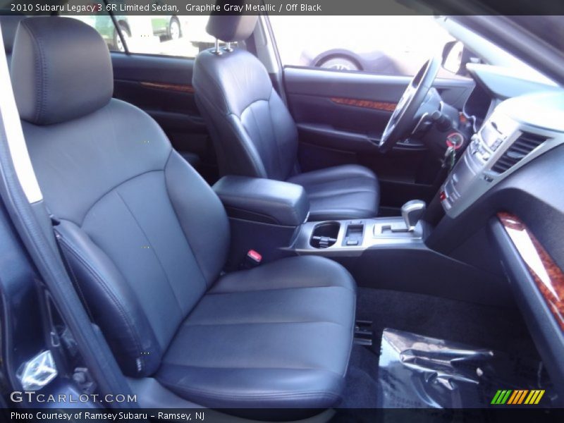Graphite Gray Metallic / Off Black 2010 Subaru Legacy 3.6R Limited Sedan