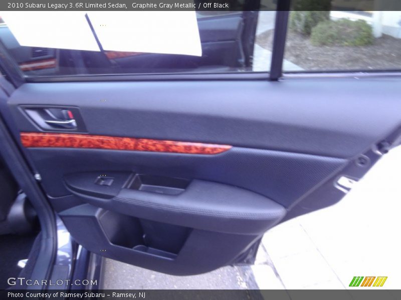 Graphite Gray Metallic / Off Black 2010 Subaru Legacy 3.6R Limited Sedan