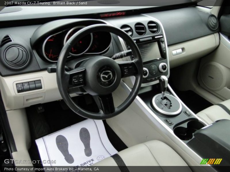 Brilliant Black / Sand 2007 Mazda CX-7 Touring