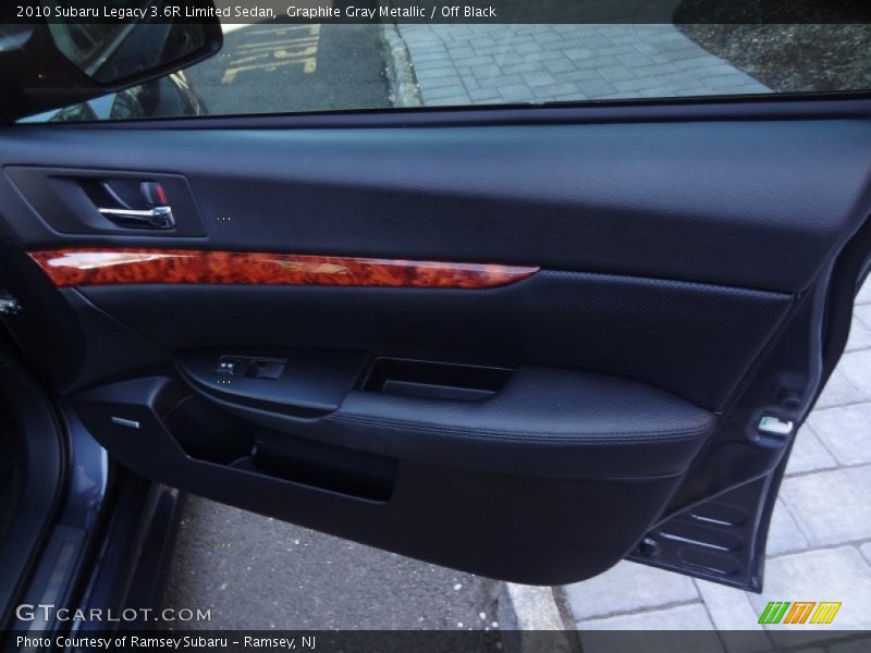 Graphite Gray Metallic / Off Black 2010 Subaru Legacy 3.6R Limited Sedan