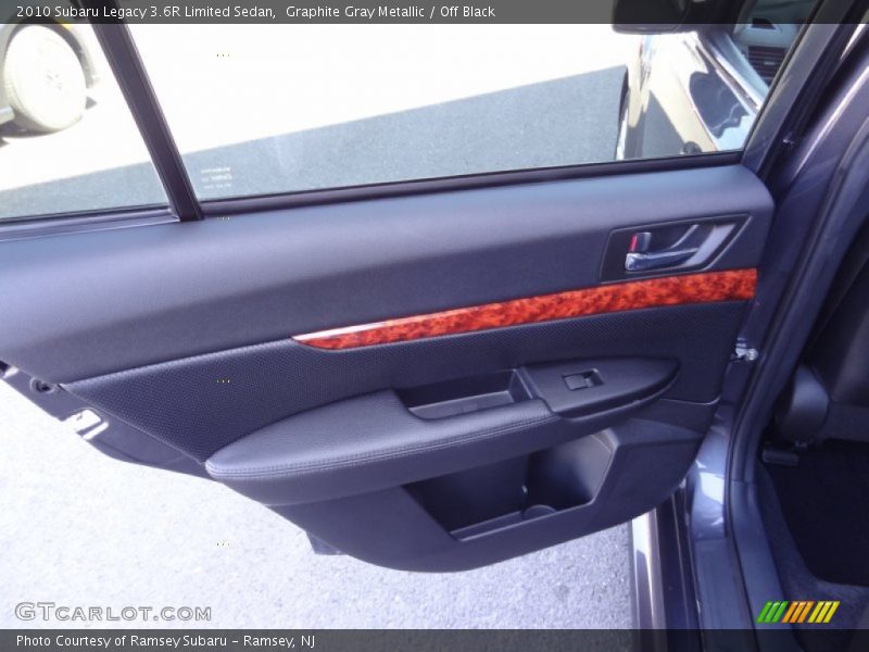 Graphite Gray Metallic / Off Black 2010 Subaru Legacy 3.6R Limited Sedan