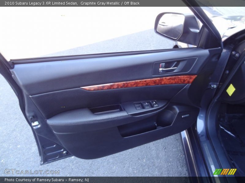 Graphite Gray Metallic / Off Black 2010 Subaru Legacy 3.6R Limited Sedan