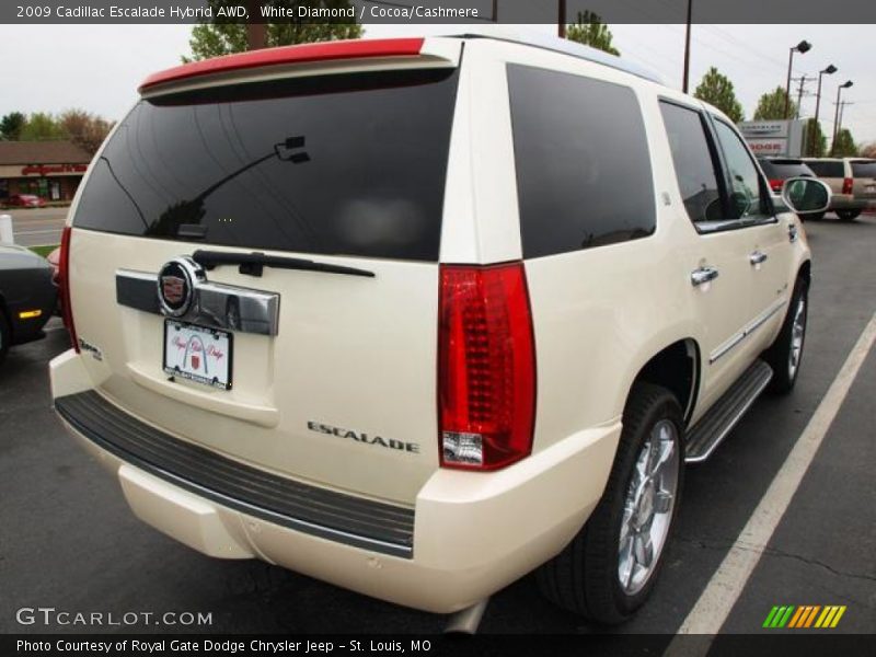 White Diamond / Cocoa/Cashmere 2009 Cadillac Escalade Hybrid AWD