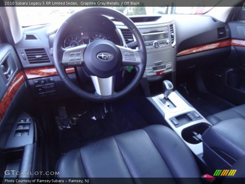 Graphite Gray Metallic / Off Black 2010 Subaru Legacy 3.6R Limited Sedan