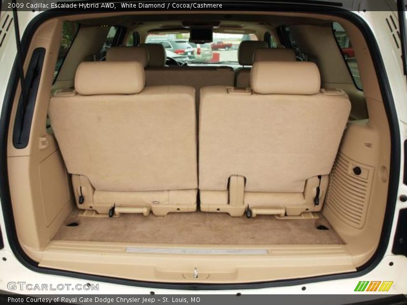 White Diamond / Cocoa/Cashmere 2009 Cadillac Escalade Hybrid AWD