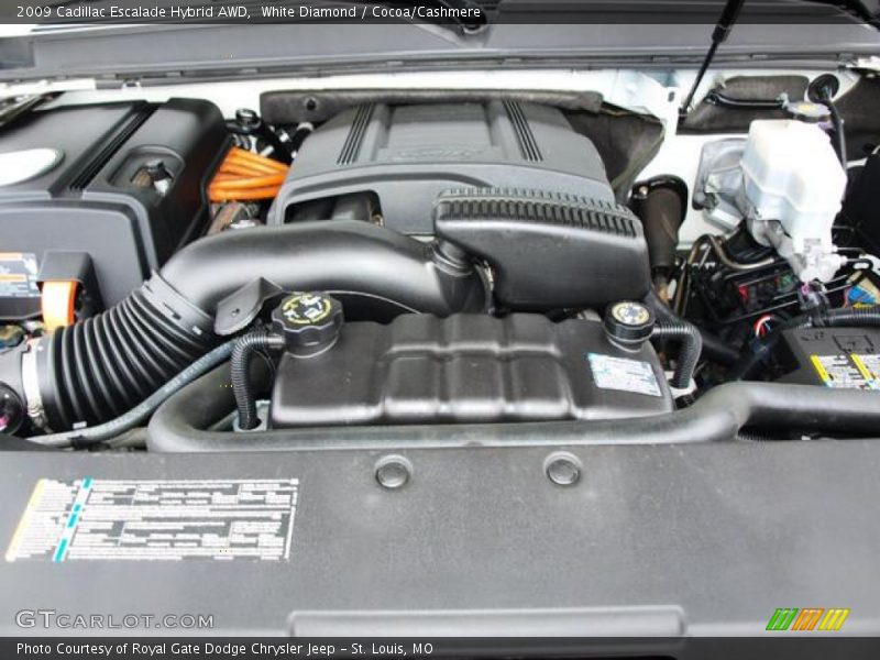 White Diamond / Cocoa/Cashmere 2009 Cadillac Escalade Hybrid AWD