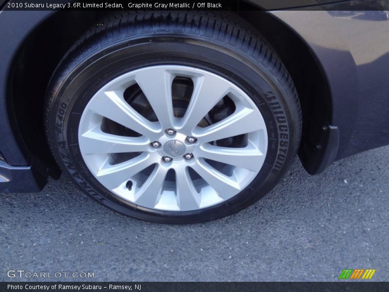 Graphite Gray Metallic / Off Black 2010 Subaru Legacy 3.6R Limited Sedan