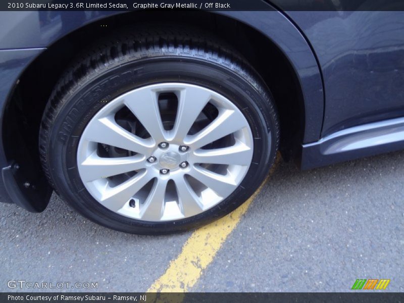 Graphite Gray Metallic / Off Black 2010 Subaru Legacy 3.6R Limited Sedan
