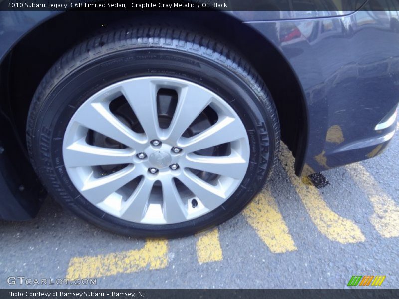 Graphite Gray Metallic / Off Black 2010 Subaru Legacy 3.6R Limited Sedan