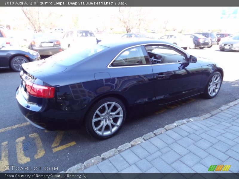 Deep Sea Blue Pearl Effect / Black 2010 Audi A5 2.0T quattro Coupe