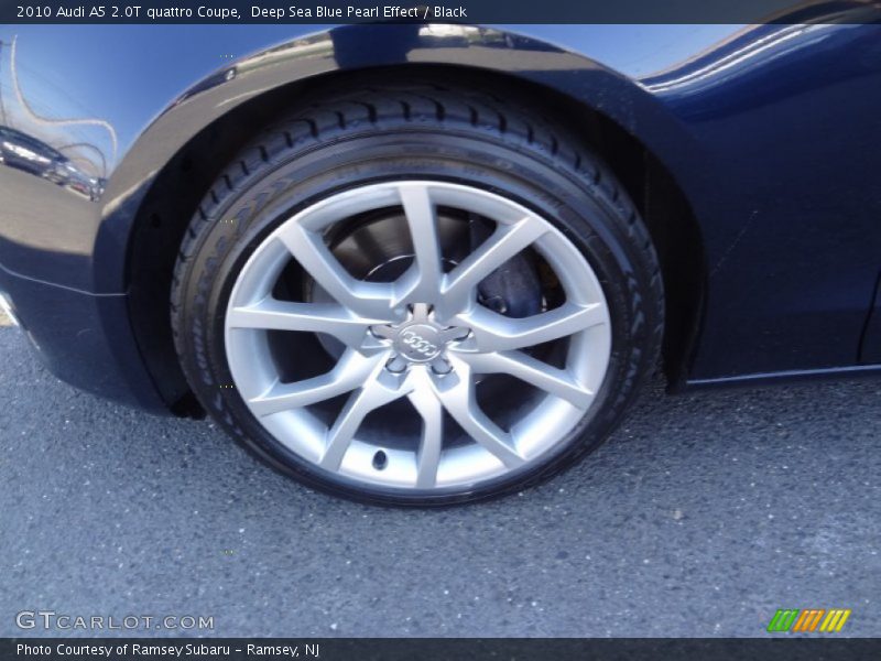 Deep Sea Blue Pearl Effect / Black 2010 Audi A5 2.0T quattro Coupe