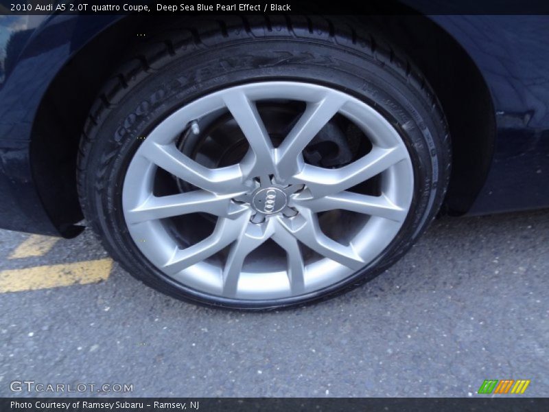 Deep Sea Blue Pearl Effect / Black 2010 Audi A5 2.0T quattro Coupe