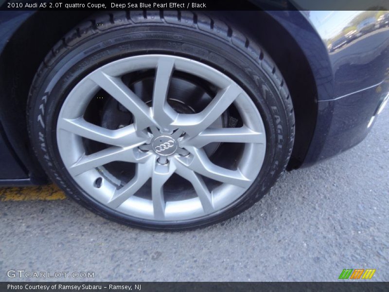 Deep Sea Blue Pearl Effect / Black 2010 Audi A5 2.0T quattro Coupe