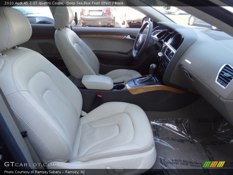 Deep Sea Blue Pearl Effect / Black 2010 Audi A5 2.0T quattro Coupe