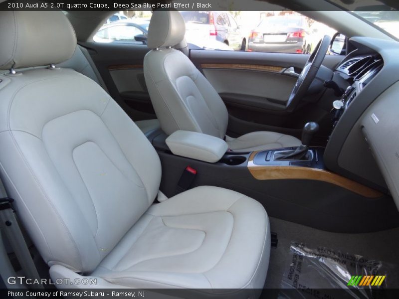 Deep Sea Blue Pearl Effect / Black 2010 Audi A5 2.0T quattro Coupe