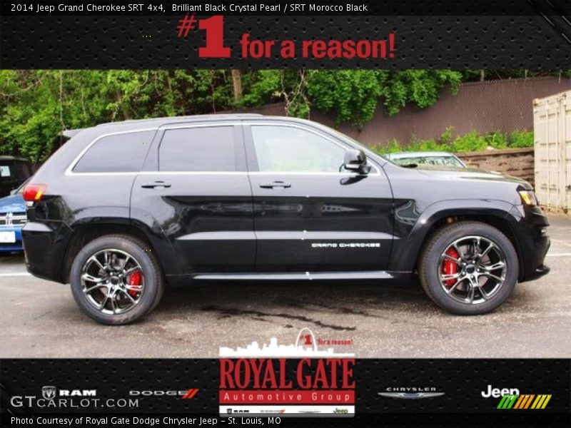 Brilliant Black Crystal Pearl / SRT Morocco Black 2014 Jeep Grand Cherokee SRT 4x4
