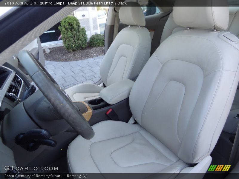 Deep Sea Blue Pearl Effect / Black 2010 Audi A5 2.0T quattro Coupe