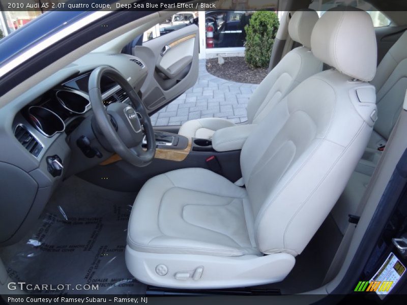 Deep Sea Blue Pearl Effect / Black 2010 Audi A5 2.0T quattro Coupe