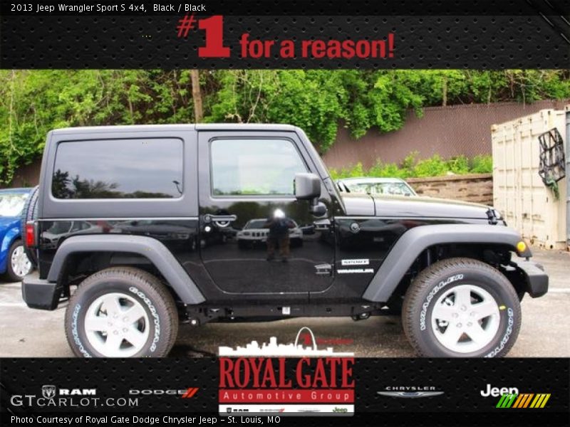 Black / Black 2013 Jeep Wrangler Sport S 4x4