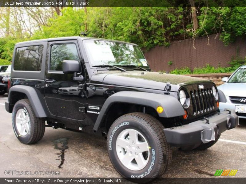 Black / Black 2013 Jeep Wrangler Sport S 4x4