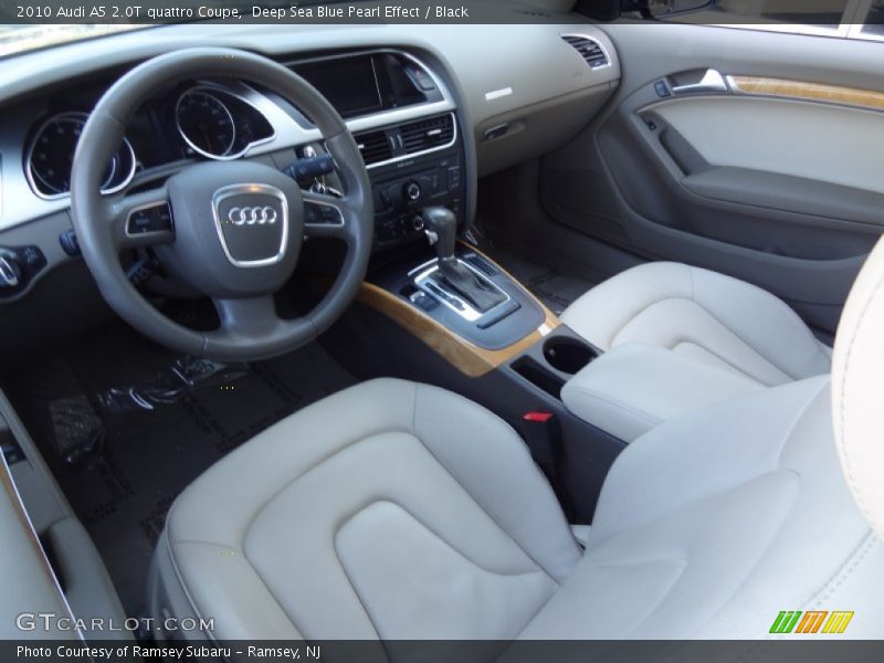 Deep Sea Blue Pearl Effect / Black 2010 Audi A5 2.0T quattro Coupe