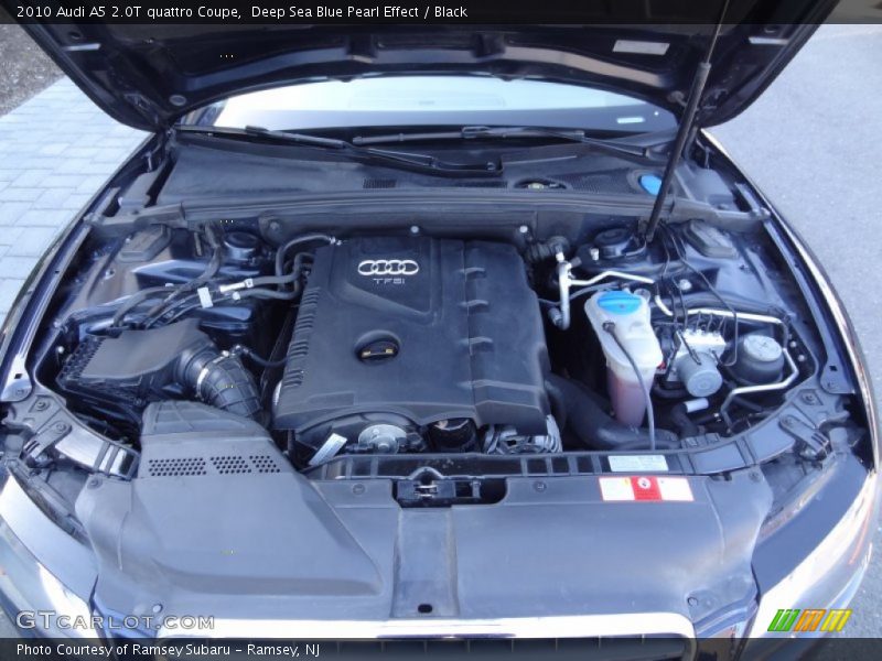 Deep Sea Blue Pearl Effect / Black 2010 Audi A5 2.0T quattro Coupe