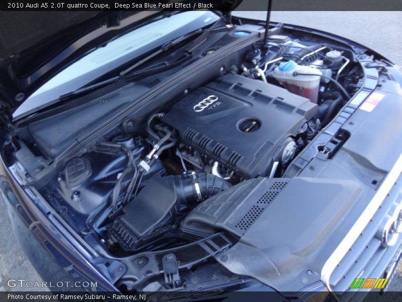 Deep Sea Blue Pearl Effect / Black 2010 Audi A5 2.0T quattro Coupe