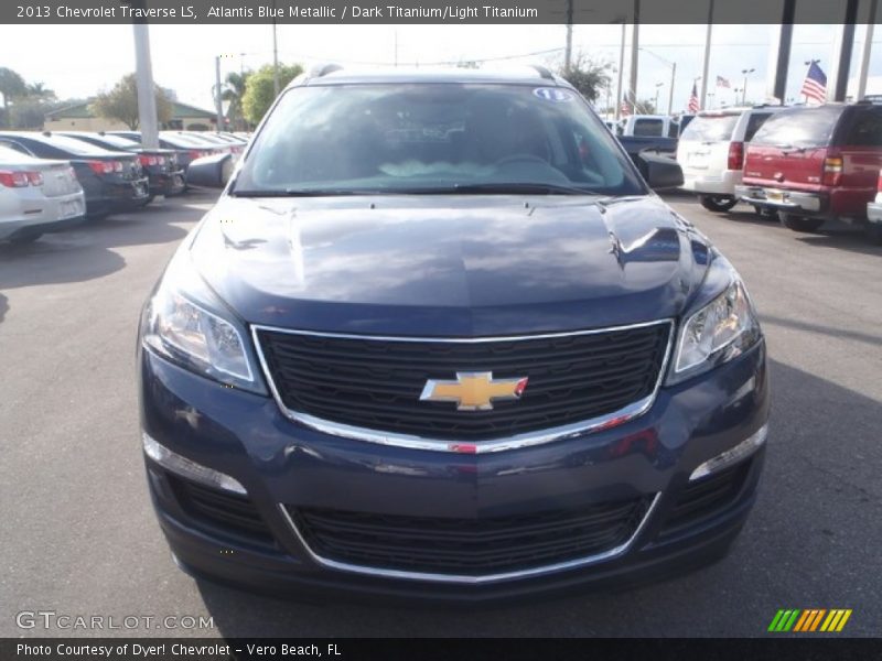 Atlantis Blue Metallic / Dark Titanium/Light Titanium 2013 Chevrolet Traverse LS