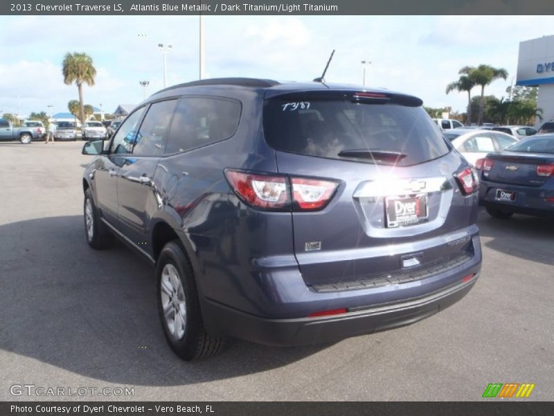 Atlantis Blue Metallic / Dark Titanium/Light Titanium 2013 Chevrolet Traverse LS