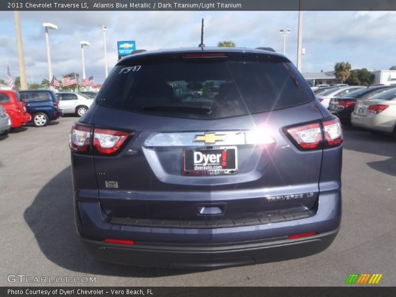 Atlantis Blue Metallic / Dark Titanium/Light Titanium 2013 Chevrolet Traverse LS