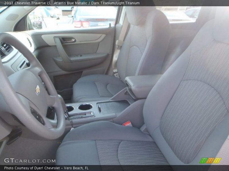 Atlantis Blue Metallic / Dark Titanium/Light Titanium 2013 Chevrolet Traverse LS