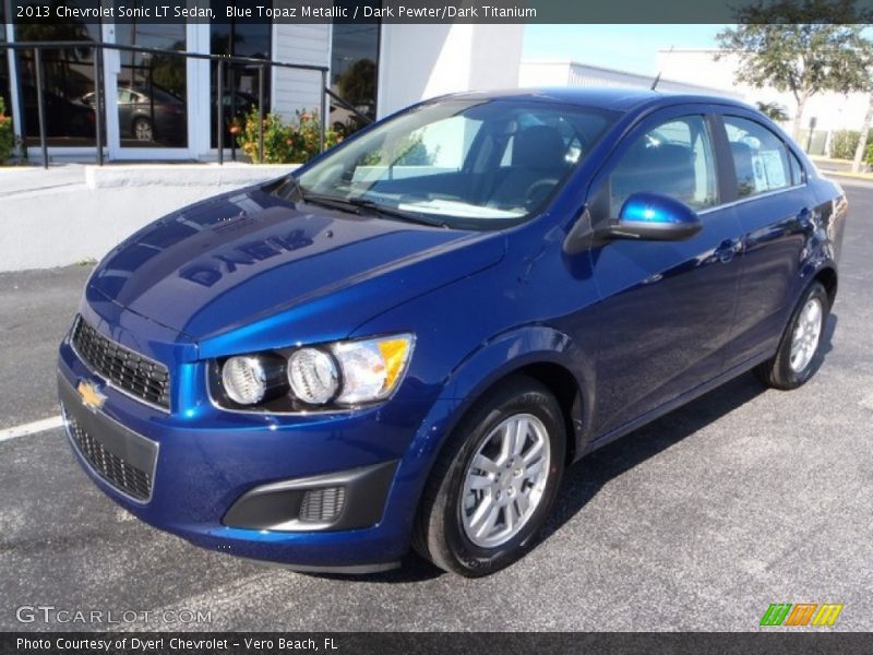 Blue Topaz Metallic / Dark Pewter/Dark Titanium 2013 Chevrolet Sonic LT Sedan