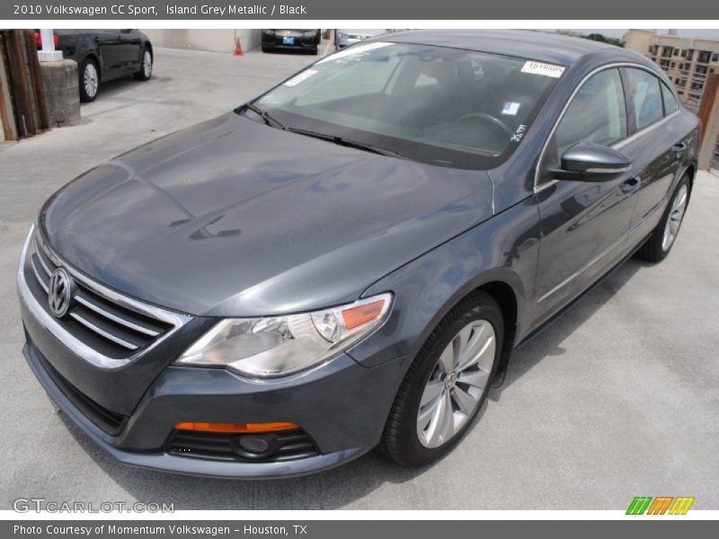 Island Grey Metallic / Black 2010 Volkswagen CC Sport