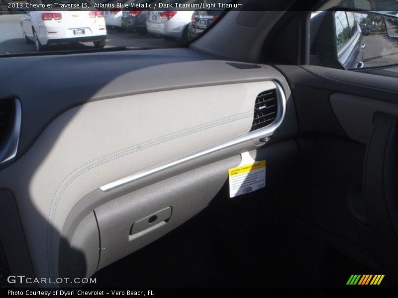 Atlantis Blue Metallic / Dark Titanium/Light Titanium 2013 Chevrolet Traverse LS