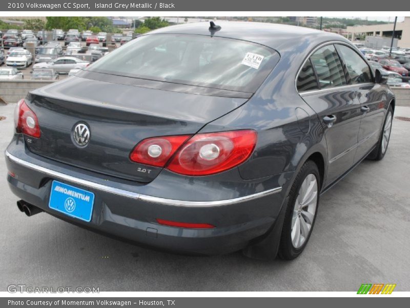 Island Grey Metallic / Black 2010 Volkswagen CC Sport