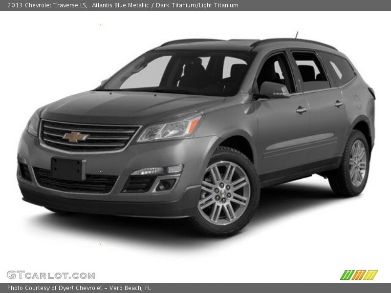 Atlantis Blue Metallic / Dark Titanium/Light Titanium 2013 Chevrolet Traverse LS