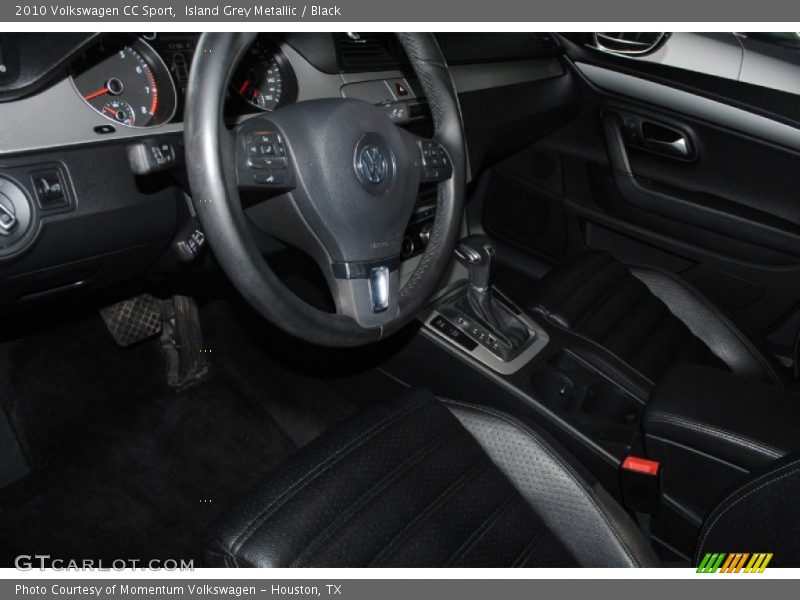 Island Grey Metallic / Black 2010 Volkswagen CC Sport